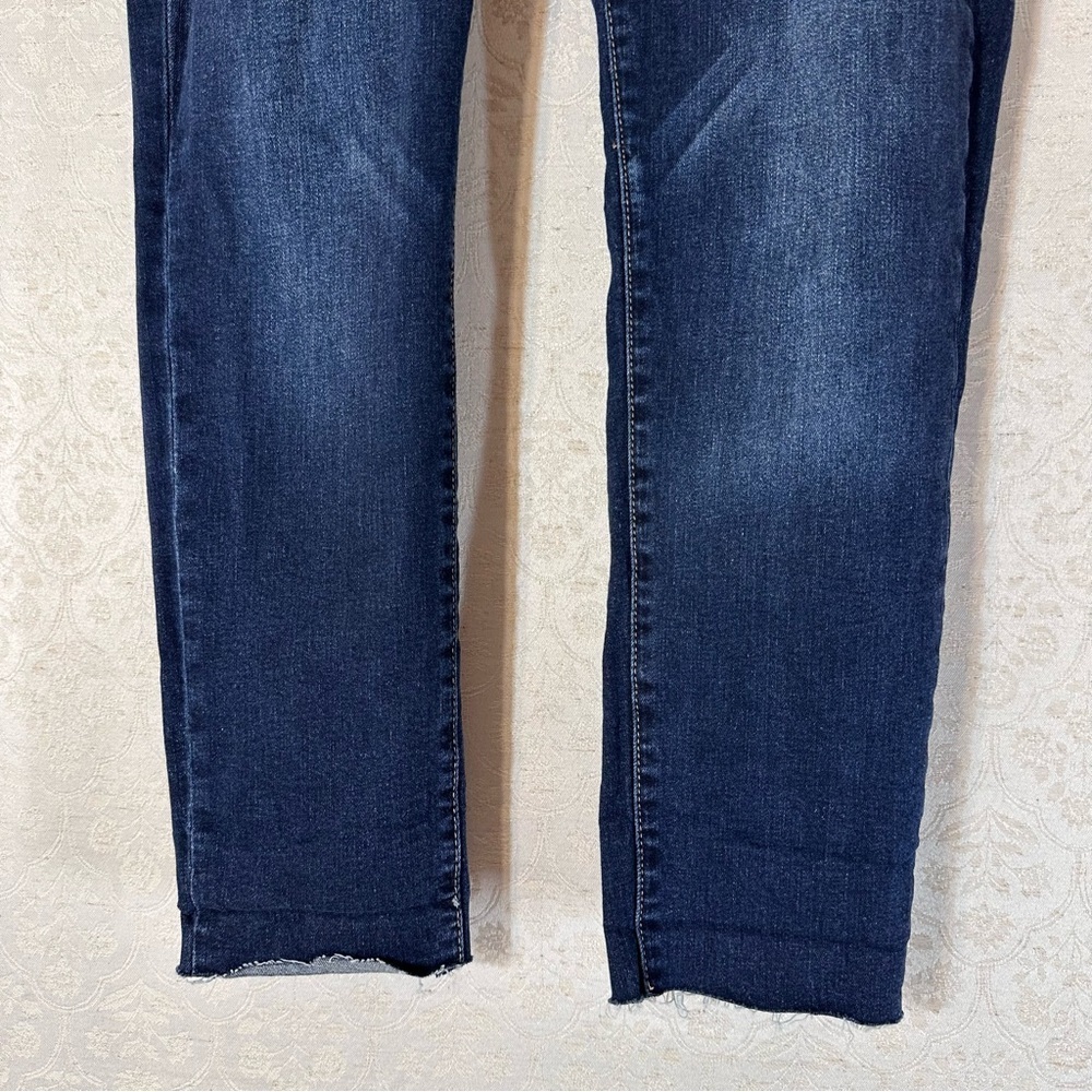 KanCan Blue Distressed Raw Hem Women Denim Skinny Jeans 9/28 - Picture 3 of 7